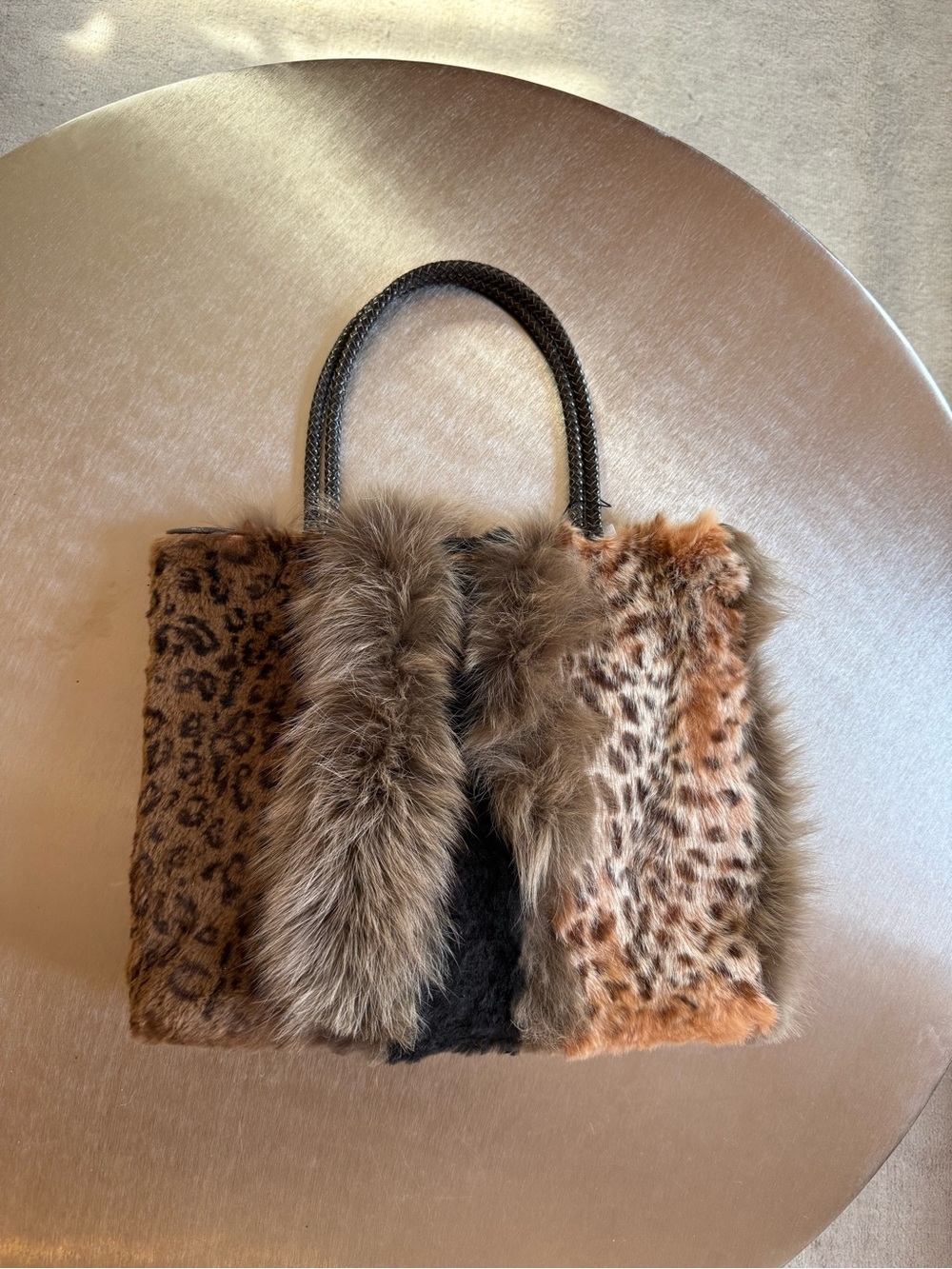 DIOR 2000 FUR TOTE